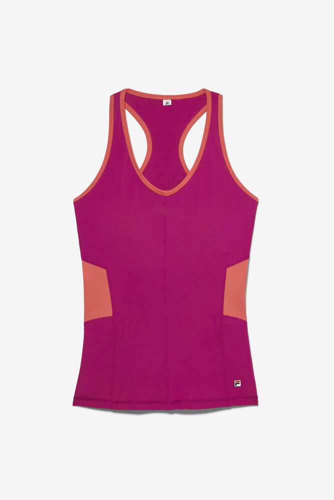 Fila Tank Top Womens Pink - Baseline Racerback - Philippines 5734026-SL